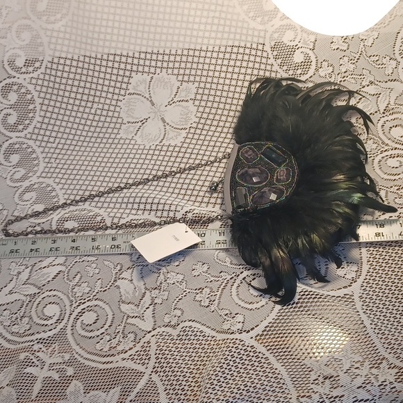 NEW! Cabrelli black feather bling purse 5513 - Picture 8 of 8